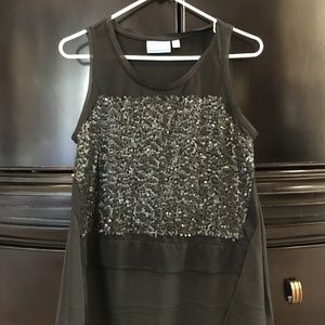 Simply Vera Wang Black Sleeveless Top